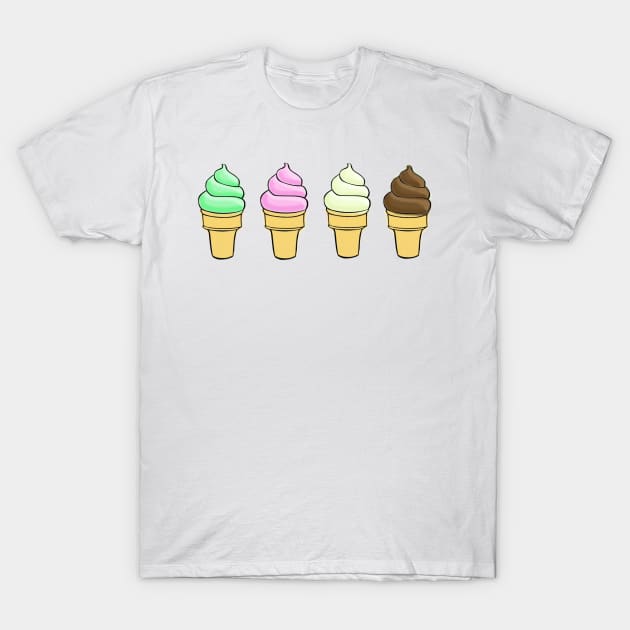 Ice Creams T-Shirt by luckylucy